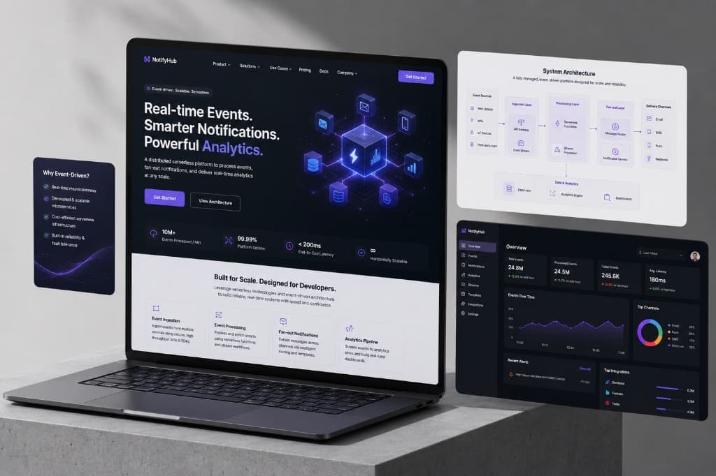 Event-Driven Notification & Analytics Platform